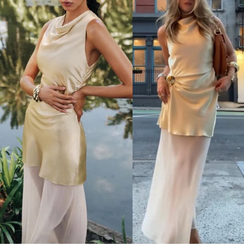 FINAL PRICE NEW NWT Reformation Logan Silk Dress